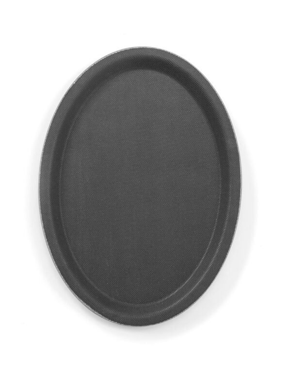 Csúszásmentes felszolgáló tálca ovális, HENDI, 200x265mm