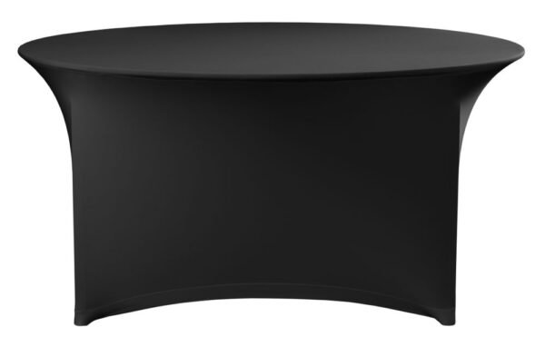 Asztalterítő, kerek, HENDI, Kitchen Line, 810941, Fekete, ⌀1800x(H)760mm