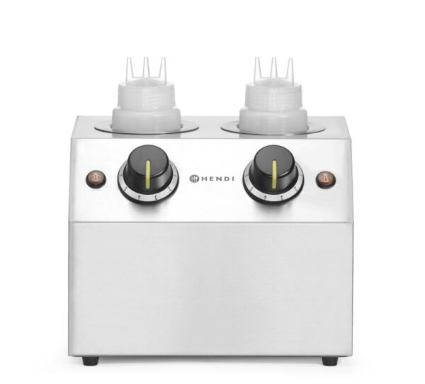 Szósz melegentartó, HENDI, Dupla - 2x0,65L, 220-240V/400W, 270x223x(H)282mm