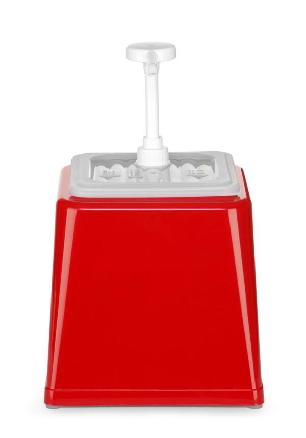 Pumpás szószadagoló, HENDI, 2,5L, Citromsárga, 230x210x(H)327mm