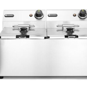 Olajsütő Kitchen Line - 2x 8L, HENDI, Kitchen Termékcsalád, 16L, 230V/7000W, 542x430x(H)351mm