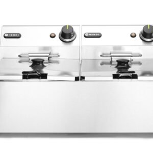 Olajsütő Kitchen Termékcsalád - 2x 6L, HENDI, Kitchen Line, 12L, 230V/6600W, 550x430x(H)305mm