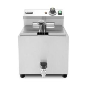 Olajsütő XL leeresztő csappal, HENDI, Profi Line, 10L, 400V/6600W, 300x585x(H)377mm