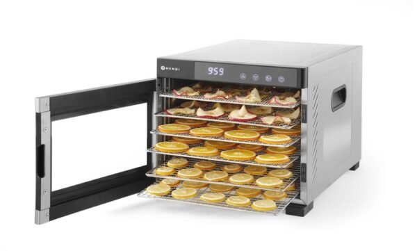 Aszalógép, HENDI, Profi Line, 6 tálca, 230V/650W, 342x485x(H)309mm