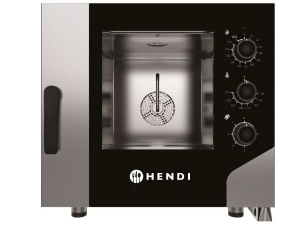 Hőlégbefúvásos gőzsütő VEZÉRLÉS 5x GN 1/1, HENDI, GN 1/1, 400V/7800W, 730x855x(H)700mm