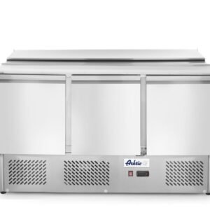 Háromajtós salátahűtő pult 380L, Arktic, 253L, 230V/310W, 700x1380x(H)868mm