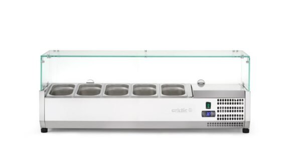 Pultra helyezhető feltéthűtő GN 1/4, Arktic, 5x GN 1/4, GN 1/4, 22,5L, 230V/180W, 335x1205x(H)460mm
