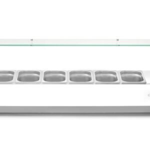Pultra helyezhető feltéthűtő GN 1/4, Arktic, 8x GN 1/4, GN 1/4, 36L, 230V/180W, 335x1805x(H)460mm
