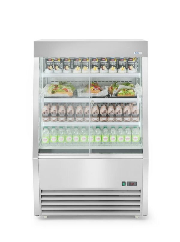 Elől nyitott, többszintes bemutató vitrin 320L, Arktic, 230V/1300W, 920x847x(H)1465mm