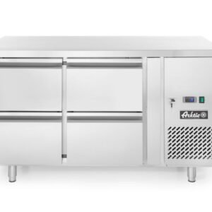 Hűtött pult, 4 fiók, Arktic, Profi Line, 90L, 230V/250W, 700x1360x(H)840mm