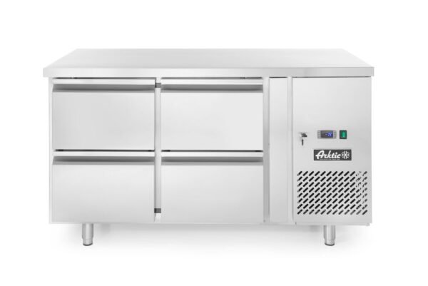 Hűtött pult, 4 fiók, Arktic, Profi Line, 90L, 230V/250W, 700x1360x(H)840mm