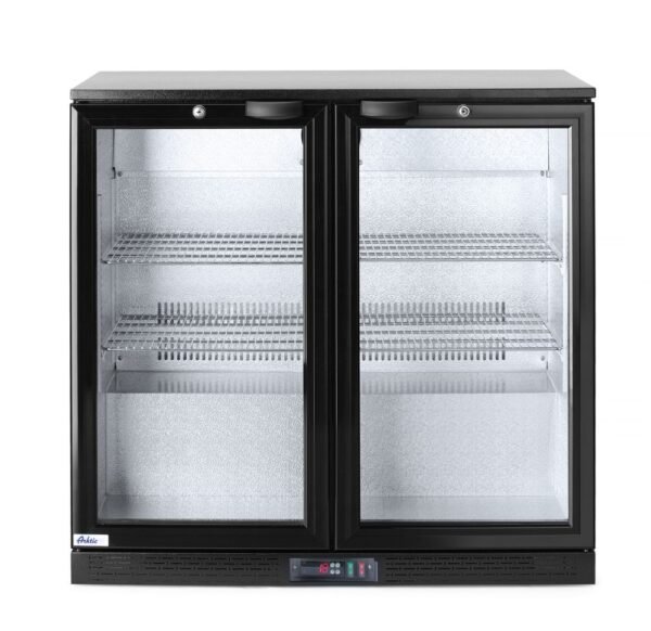 Kétajtós hátsó hűtő, Arktic, 158L, Fekete, 230V/160W, 900x530x(H)865mm