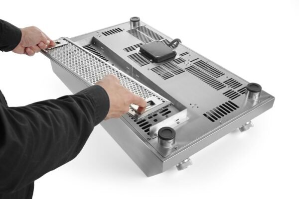 Indukciós tűzhely 7000 modell, HENDI, Profi Termékcsalád, 400V/7000W, 405x700x(H)145mm