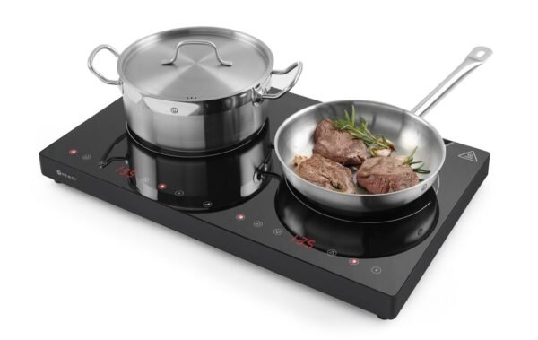 Dupla indukciós főzőlap, HENDI, Kitchen Line, 230V/3500W, 608x405x(H)54mm