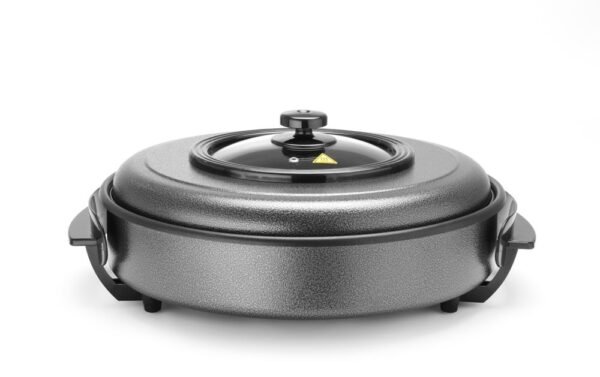 Elektromos serpenyő, HENDI, belső edény 400x(H)50mm, 230V/1400W, ⌀400x(H)190mm