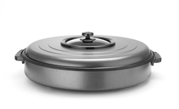 Elektromos serpenyő, HENDI, belső edény 400x(H)50mm, 230V/1400W, ⌀400x(H)190mm