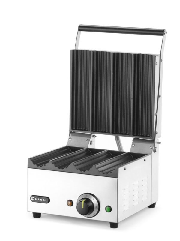 Kontaktgrill hot dogok és wrapek készítéséhez, HENDI, 230V/1800W, 385x285x(H)254mm