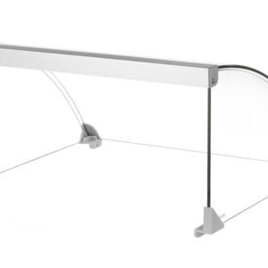 Üvegfedél a kolbász hengerrácsokhoz, HENDI, Kolbászsütő grill 9 (268605), 470x401x(H)250mm