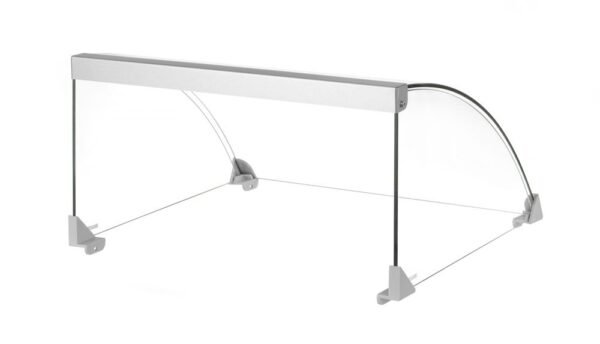 Üvegfedél a kolbász hengerrácsokhoz, HENDI, Kolbászsütő grill 9 (268605), 470x401x(H)250mm