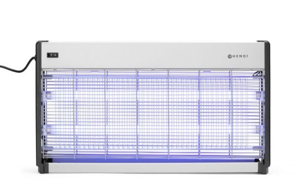 Magasfeszültségű rovarírtó, HENDI, Hatótávolság: 150 m², 230V/45W, 655x90x(H)360mm
