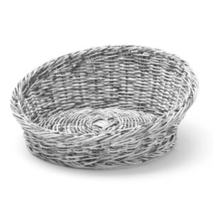 Süteményes kosár szögletes kerek, HENDI, Világos szürke, ⌀310x(H)120mm