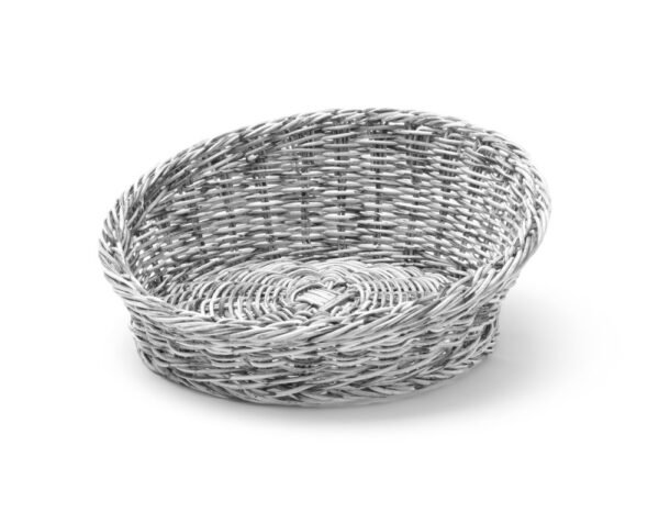 Süteményes kosár szögletes kerek, HENDI, Világos szürke, ⌀310x(H)120mm
