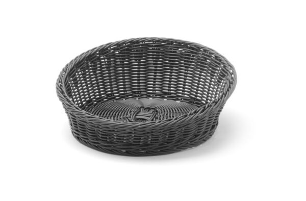 Süteményes kosár szögletes kerek, HENDI, Világos szürke, ⌀310x(H)120mm