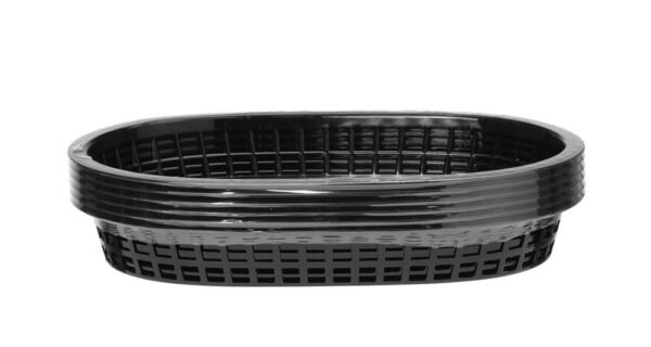 Tálaló kosarak fast food stílusban, HENDI, Fekete, 6 db., 272x175x(H)38mm