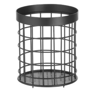 Evőeszköz kosár fekete, HENDI, ⌀125x(H)145mm