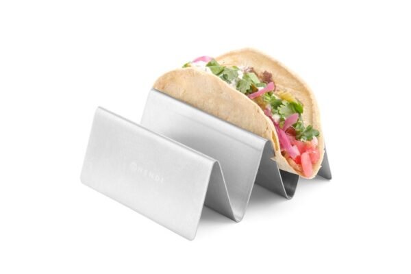 Taco állvány, HENDI, 4 rés, 225x115x(H)50mm