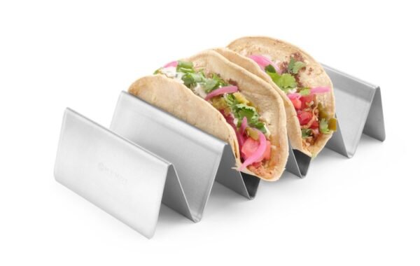 Taco állvány, HENDI, 4 rés, 225x115x(H)50mm