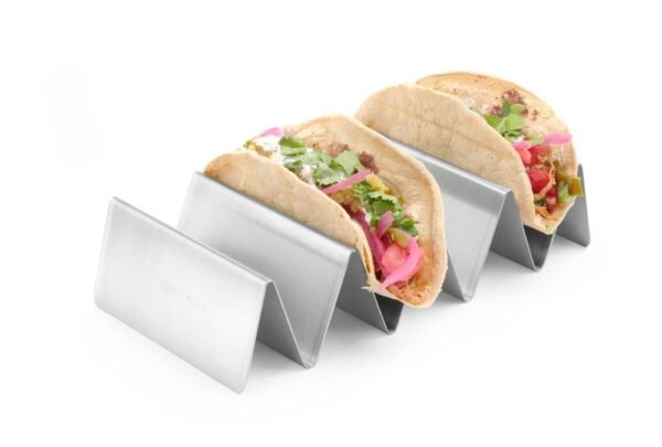 Taco állvány, HENDI, 4 rés, 225x115x(H)50mm