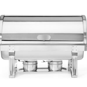 Chafing edény GN 1/1 Rolltop fedővel, HENDI, 9L, 590x340x(H)400mm