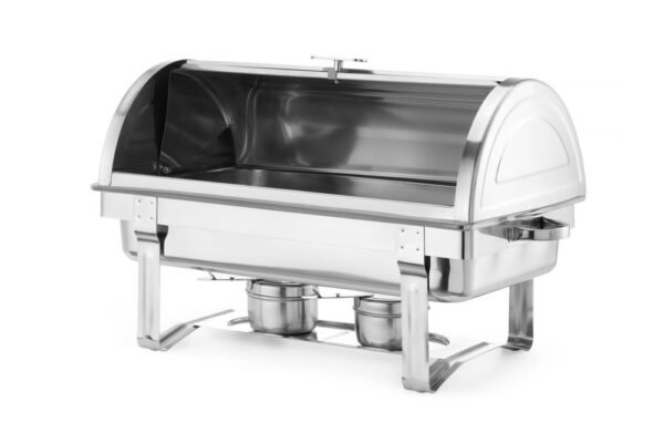 Chafing edény GN 1/1 Rolltop fedővel, HENDI, 9L, 590x340x(H)400mm