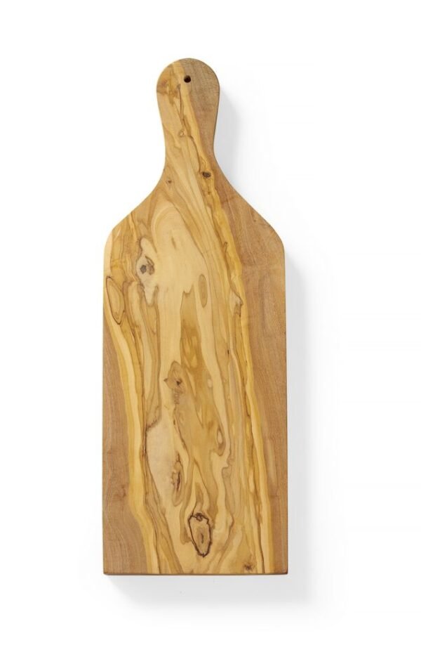 Sajt vágódeszka olajfábol, HENDI, 400x140x(H)18mm