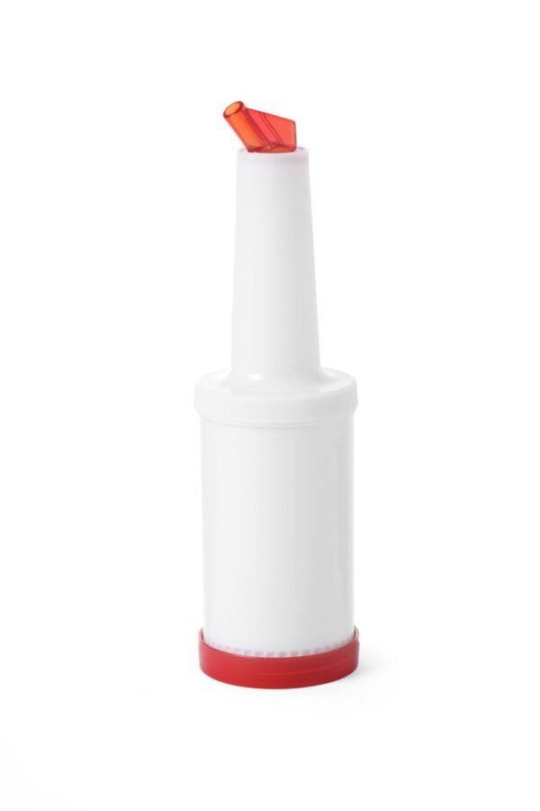 Tároló- és kiöntő palack, BarUp, 0,8L, Fehér, ⌀90x(H)300mm