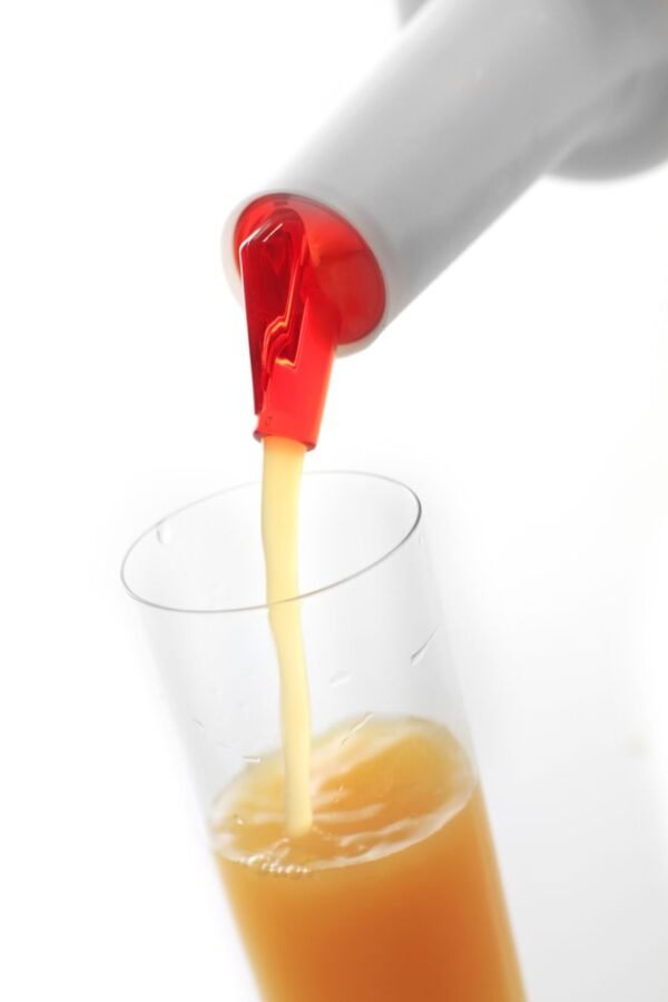 Tároló- és kiöntő palack, BarUp, 0,8L, Fehér, ⌀90x(H)300mm