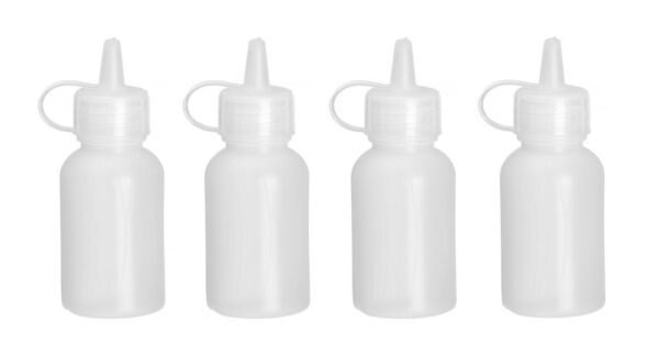 Mini szószadagoló – 4 db-os készlet, HENDI, 0,03L, Átlátszó, ⌀30x(H)85mm