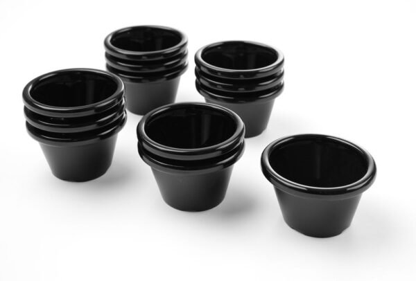 Ramekin, HENDI, 0,045L, Fekete, 12 db., ⌀60x(H)35mm