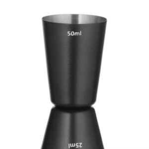 Jigger 25/50 ml, BarUp, Fekete, ⌀45x(H)86mm