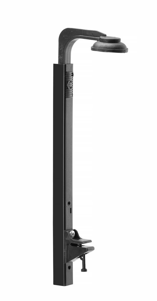 Csepegésmentes üvegtartó falra szerelhető, BarUp, Fekete, 160x45x(H)350mm
