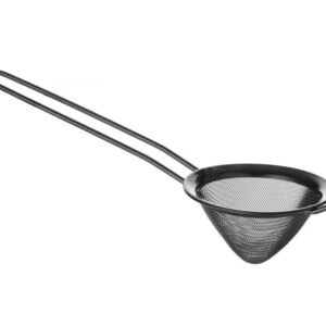Szűrő kúpos PVD bevonattal, BarUp, Fekete, ⌀75x220mm