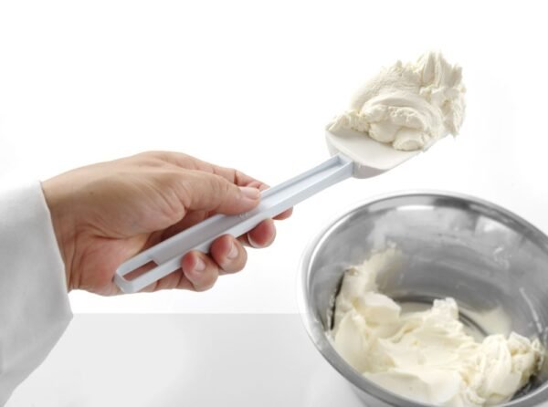 Spatula, kanál alakú, HENDI, Kitchen Line, Fehér, 357x75mm