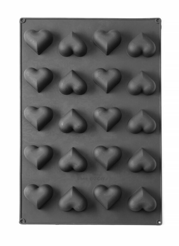 Szilikon szívalakú forma, HENDI, 570x375x(H)35mm, Szív
