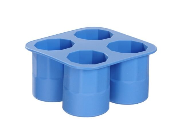 Jégkocka forma feles pohár, BarUp, Kék, 122x122x(H)60mm