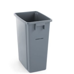 Keskeny hulladékgyűjtő tartály, AmerBox, 60L, Világos szürke, 455x315x(H)580mm