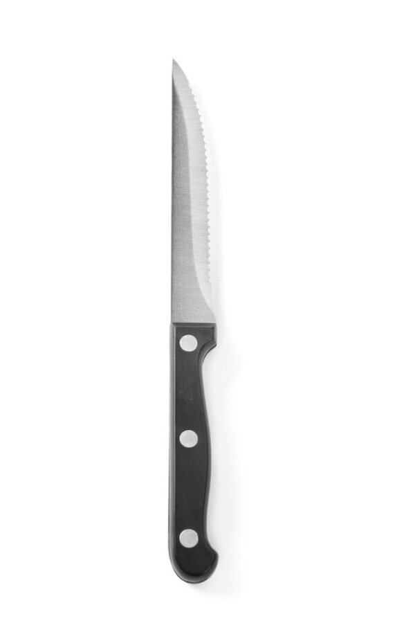 Steak kés, HENDI, Profi Line, Fekete, 6 db., (L)210mm