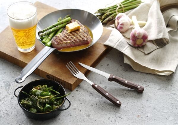 Steak villa, HENDI, Profi Line, Fekete, 6 db., (L)200mm