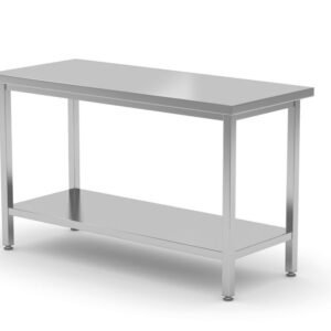 Központi asztal polccal – csavarozott, mélység: 600 mm, HENDI, Profi Line, 1800x600x(H)850mm