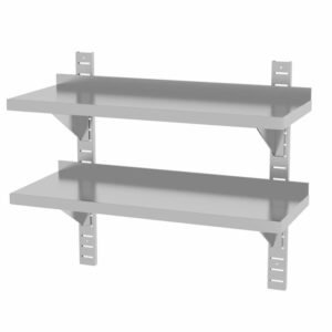 Állítható fali polc - 2 db - konzollal, HENDI, 800x300x(H)600mm